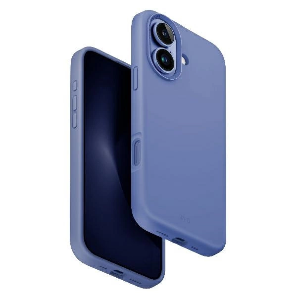 Uniq Lino Hue iPhone 16 6.1" Magclick Charging case blue/pearl blue
