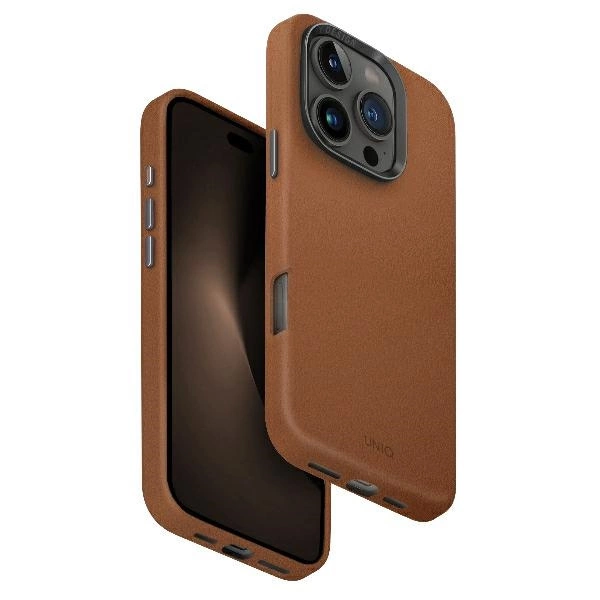 Uniq Lyden iPhone 16 Pro 6.3" case Magclick Charging caramel/caramel