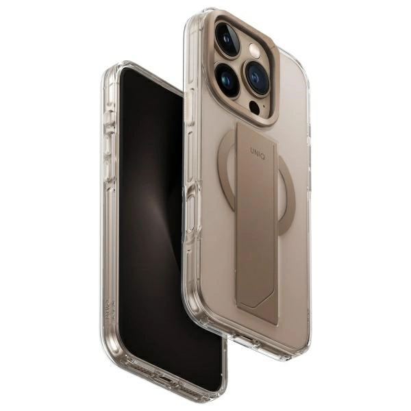 Uniq Heldro Max iPhone 16 Pro 6.3" Magclick Charging case gold/taupe gold