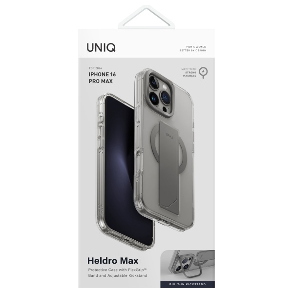 Uniq Heldro Max iPhone 16 Pro Max 6.9" Magclick Charging Clear Lucent