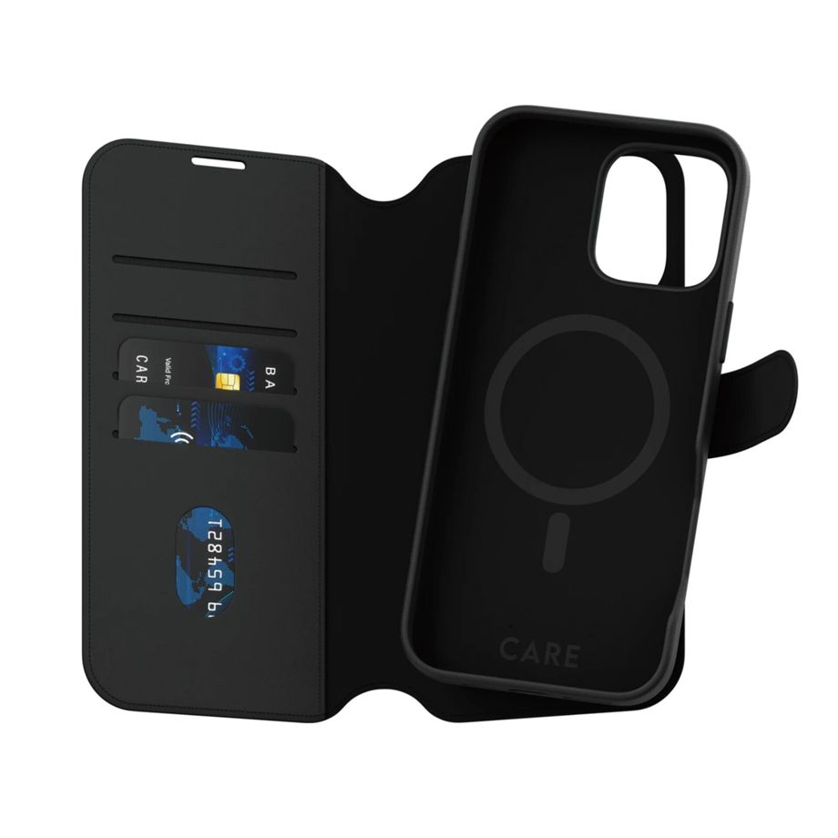 CARE by PanzerGlass Feature Case Wallet MagSafe for iPhone 16 Pro Max, Black