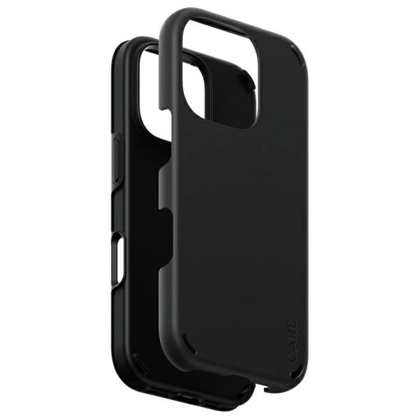 PanzerGlass iPhone 16 Pro Case CARE Feature Double Defense, Black
