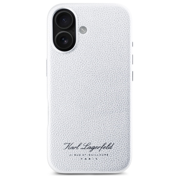 Чехол Karl Lagerfeld для iPhone 16 Hotel RSG, серый