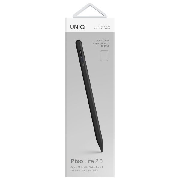 Uniq Pixo Lite 2.0 Magnetic Stylus for iPad Black/Graphite Black