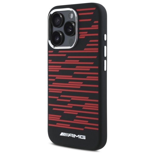 Mercedes AMG Case for iPhone 16 Pro Max Silicone Graphics MagSafe, Black