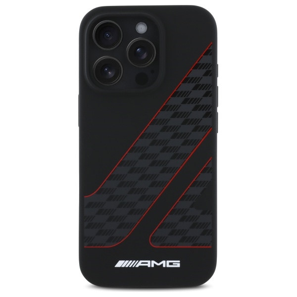 AMG AMHMP16X2SCFR iPhone 16 Pro Max 6.9" black/black hardcase Checkered Flag Pattern MagSafe