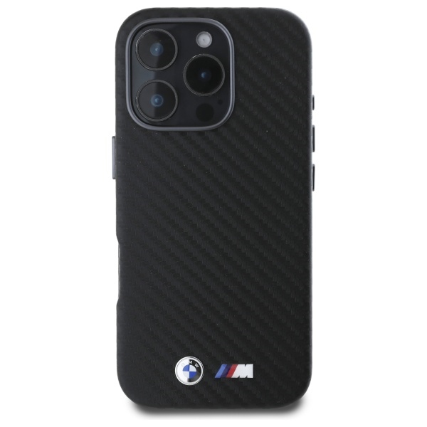 BMW BMHCP16X23PUFWC iPhone 16 Pro Max 6.9" black/black hardcase Carbon Wrapped Metal
