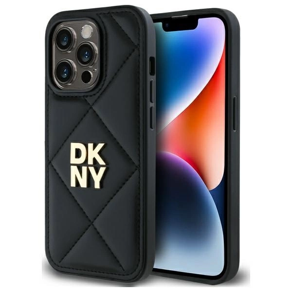 DKNY DKHCP14XPQDSLK iPhone 14 Pro Max 6.7" black/black Quilted Stack Logo
