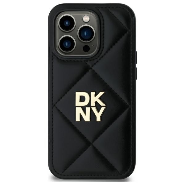 DKNY iPhone 14 Pro Max Case Quilted Stack Logo, Black