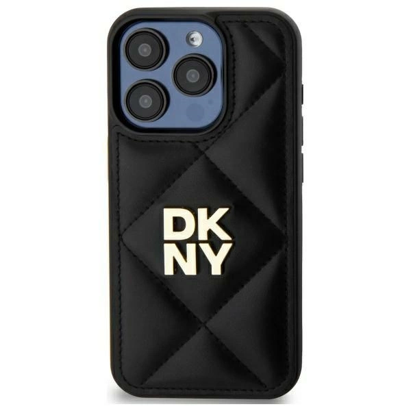 DKNY DKHCP15MPQDSLK iPhone 15 Plus 6.7" black/black Quilted Stack Logo