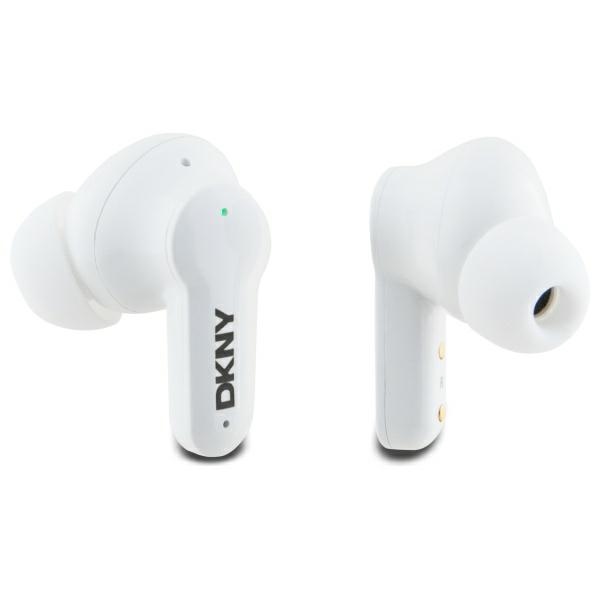 DKNY TWS BT 3D Rubber Matte Finish Wireless Headphones - Black