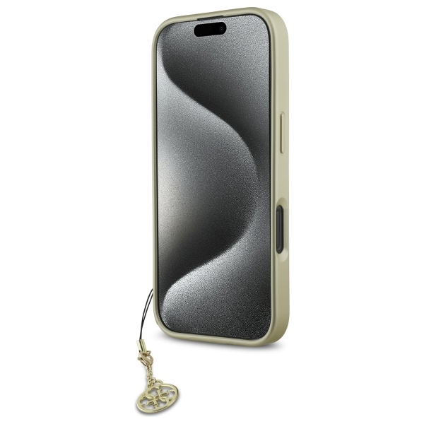Guess iPhone 16 Pro Case 4G Charms Collection, Black