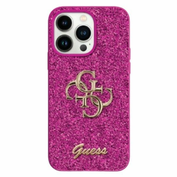 Guess GUHCP16SHG4SGU iPhone 16 6.1" violets/krāsains cietais futrālis Fixed Glitter Big 4G | purple/lpurple...
