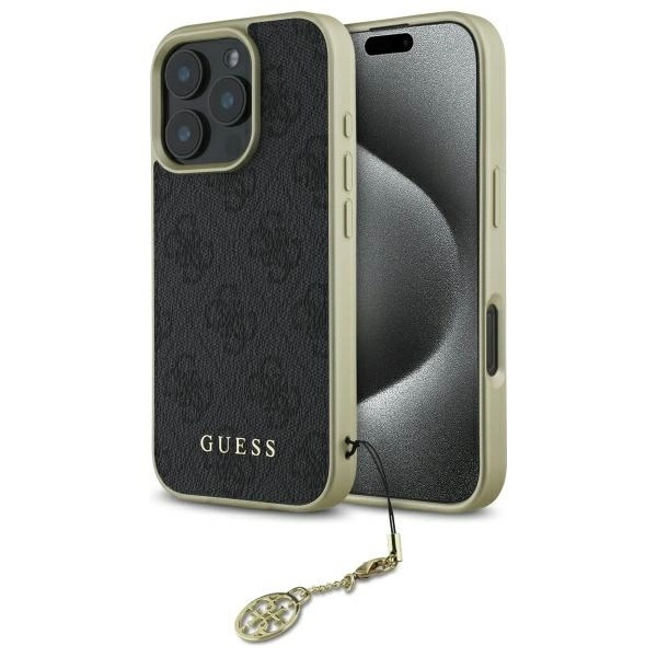 Guess GUHCP16XGF4GGR iPhone 16 Pro Max 6.9" black/black hardcase 4G Charms Collection