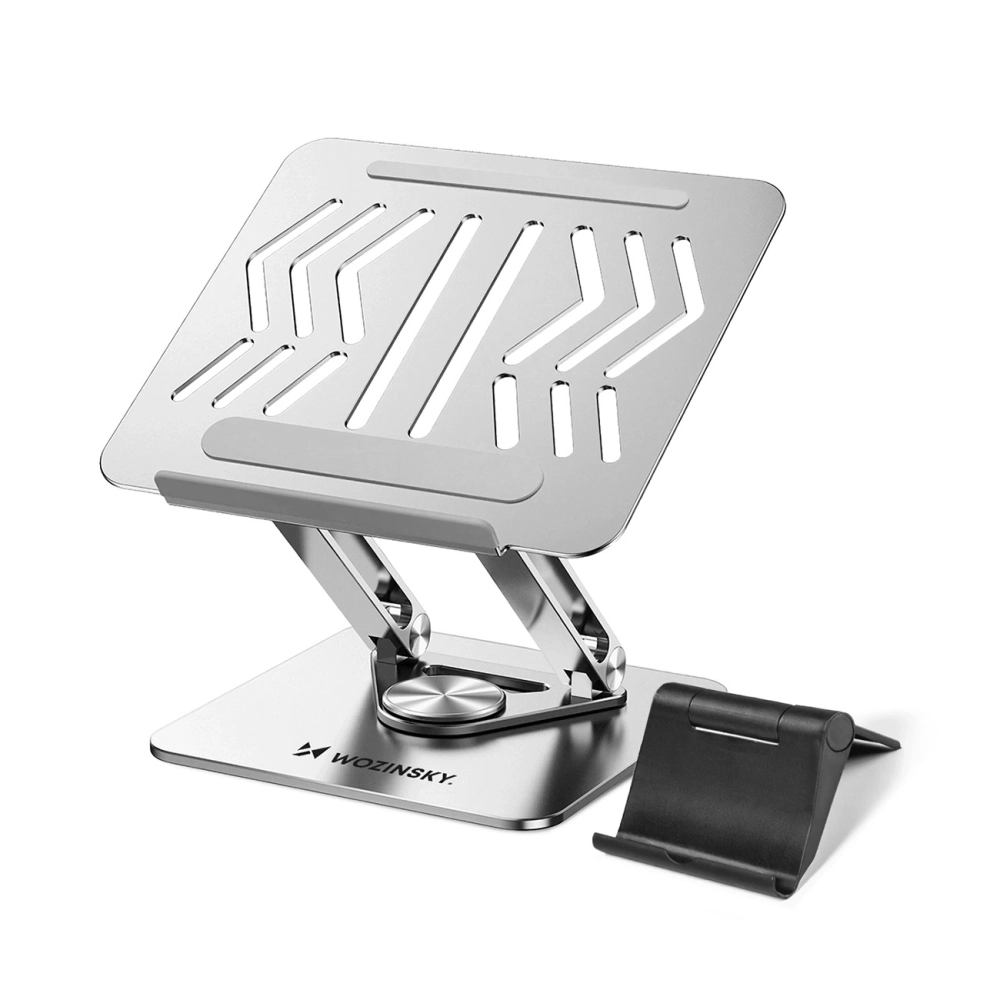 Wozinsky WRS-CPY84SS Aluminum Laptop and Tablet Stand, Silver