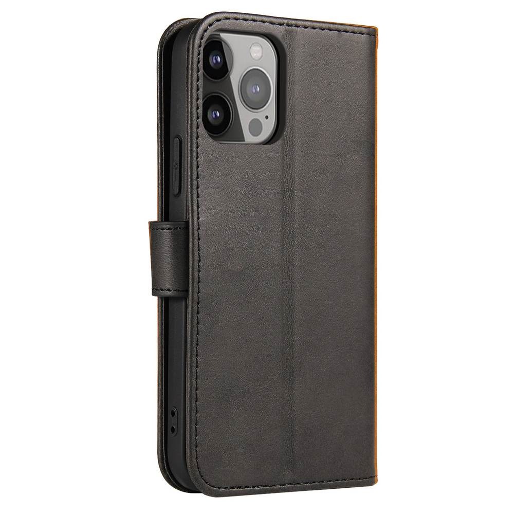 Wallet Case with Stand for iPhone 15 Pro Max Magnet Case - Black