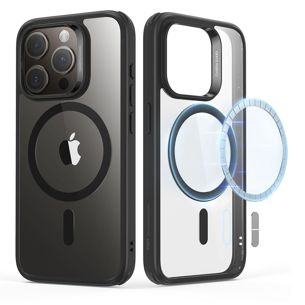 ESR Classic Hybrid Halolock MagSafe Case for iPhone 15 Pro Max - Clear Black
