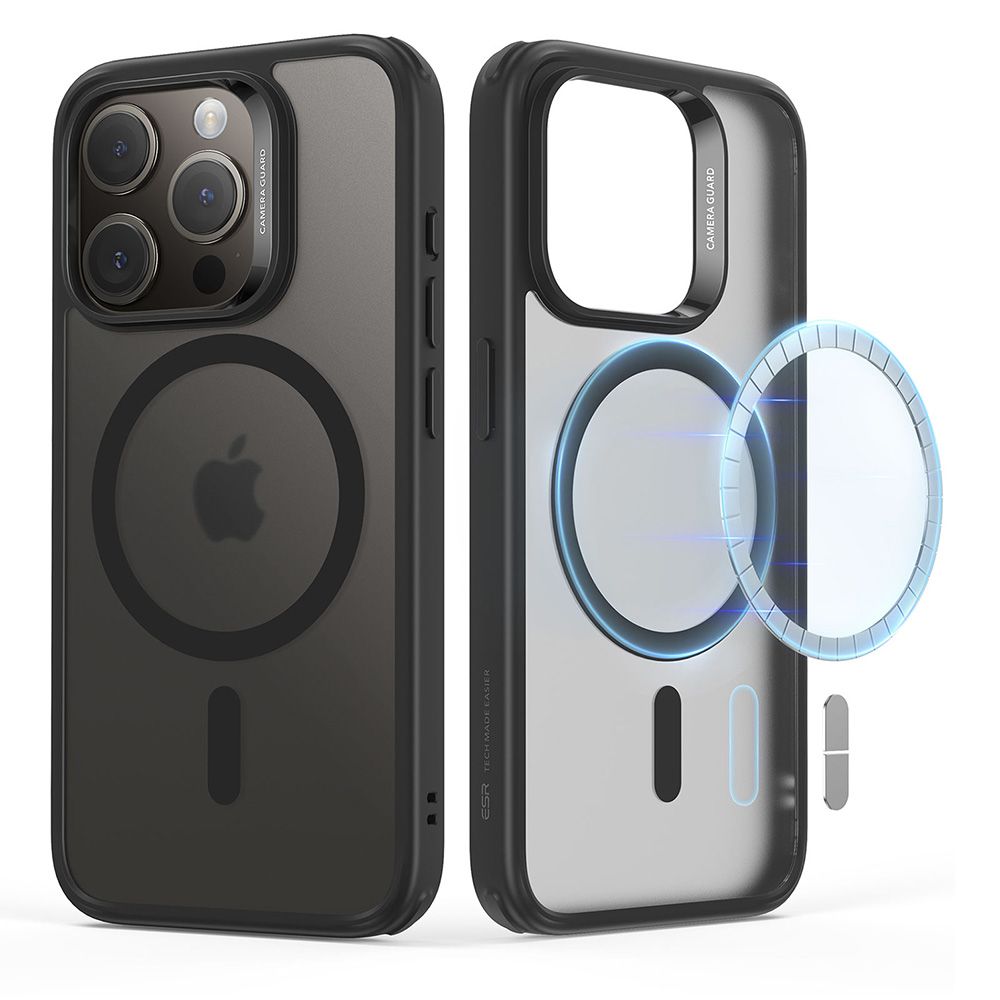 ESR Classic Hybrid Halolock MagSafe apvalks iPhone 15 Pro Max - matēts melns | Case for Matte Black