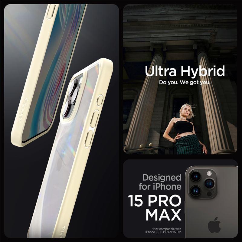 Spigen Ultra Hybrid iPhone 15 Pro Max Case - Beige