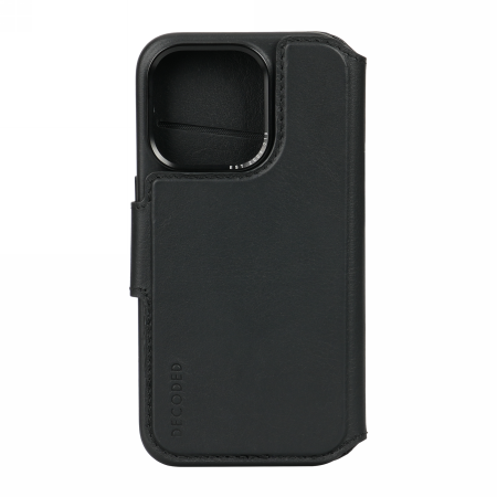 Decoded Detachable Wallet Case Leather with MagSafe for iPhone 15 Pro Max - Black