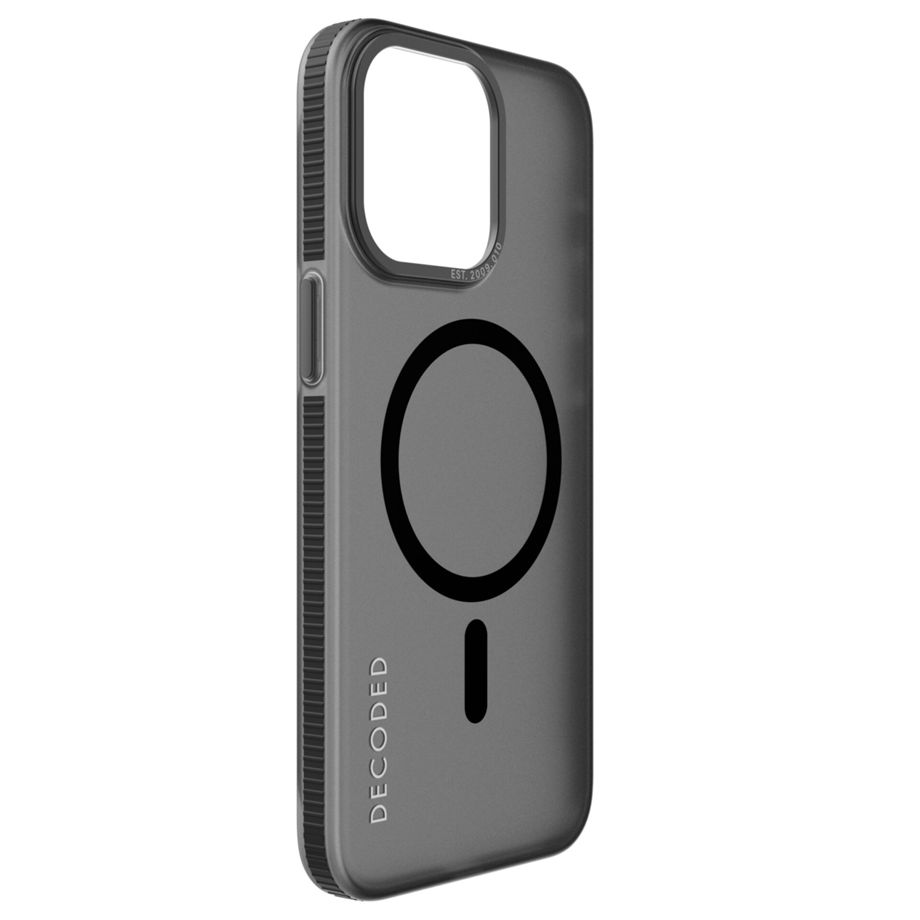 Decoded Transparent Grip MagSafe Case for iPhone 15 Pro Max - Black