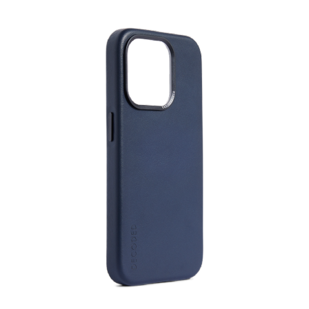 Decoded Leather Case with MagSafe for iPhone 15 Pro Max - blue