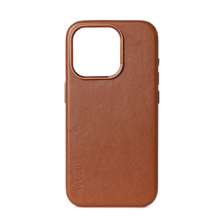 Decoded Leather Case with MagSafe for iPhone 15 Pro Max - brown