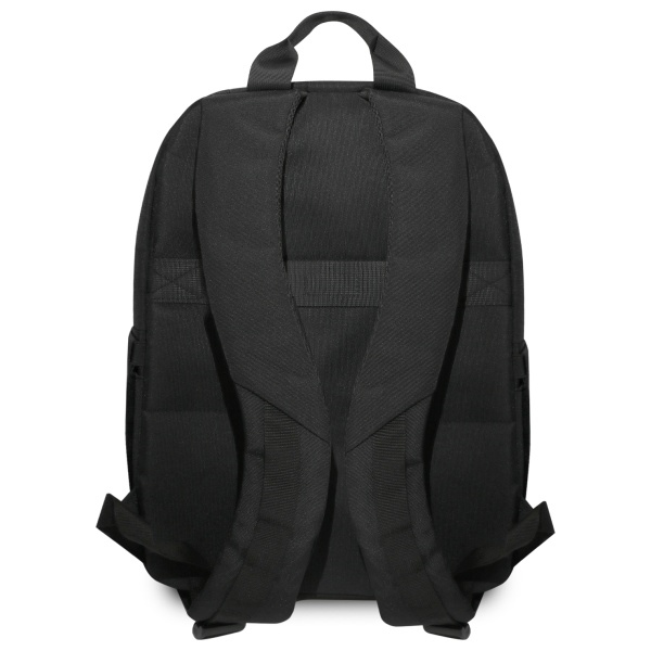 BMW mugursoma BMBP15COMPVVSKL 16", melna, neilona, ar zilu svītru | Backpack BMBP15COMPVSKL 16" Black Nylon...