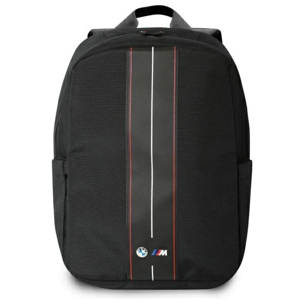 BMW mugursoma BMBP15COMPVVSKR 16", melna, neilona, ar sarkanu svītru | Backpack BMBP15COMPVSKR 16" Black...