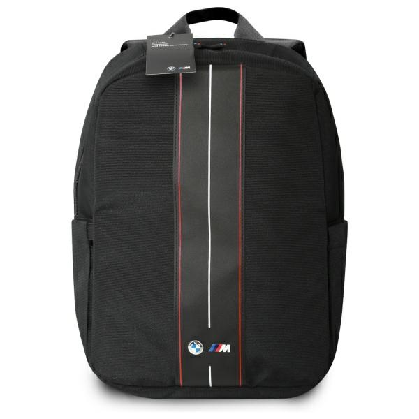 BMW mugursoma BMBP15COMPVVSKR 16", melna, neilona, ar sarkanu svītru | Backpack BMBP15COMPVSKR 16" Black...