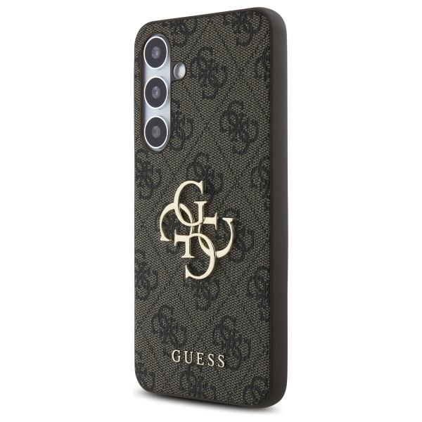 Guess GUHCS24FE4GMGBR S24 FE S721 brown/brown hardcase 4G Big Metal Logo