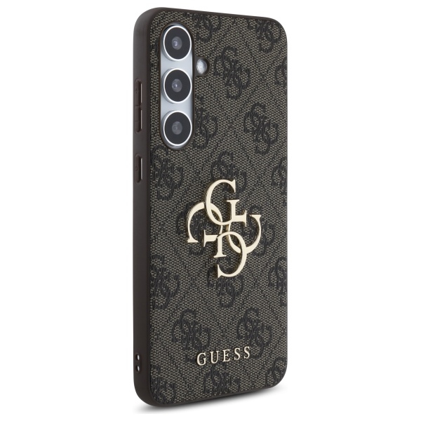 Guess GUHCS24FE4GMGBR S24 FE S721 brown/brown hardcase 4G Big Metal Logo
