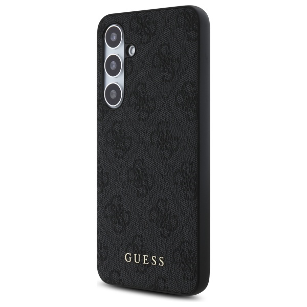 Чехол Guess для Samsung Galaxy S24 FE 4G Metal Gold Logo, серый