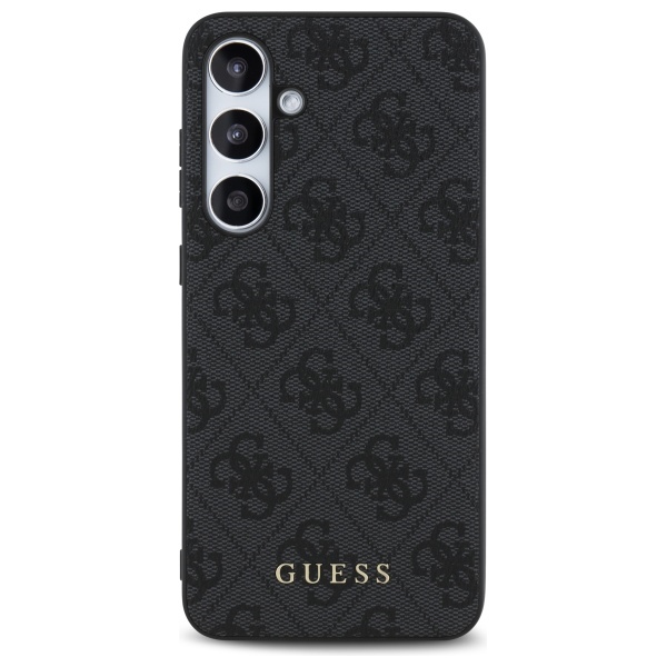 Чехол Guess для Samsung Galaxy S24 FE 4G Metal Gold Logo, серый