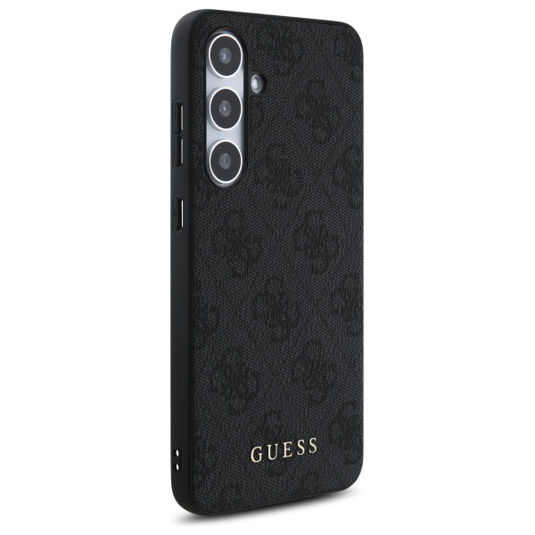 Чехол Guess для Samsung Galaxy S24 FE 4G Metal Gold Logo, серый