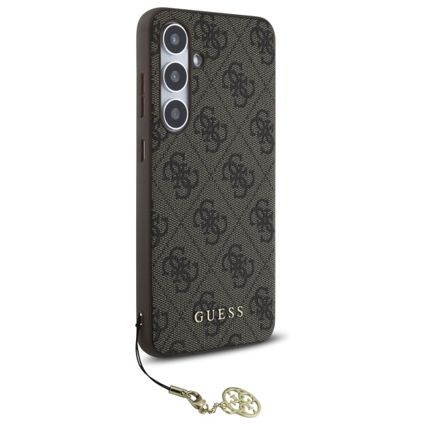 Guess GUHCS24FEGF4GBR S24 FE S721 brown/brown hardcase 4G Charms Collection