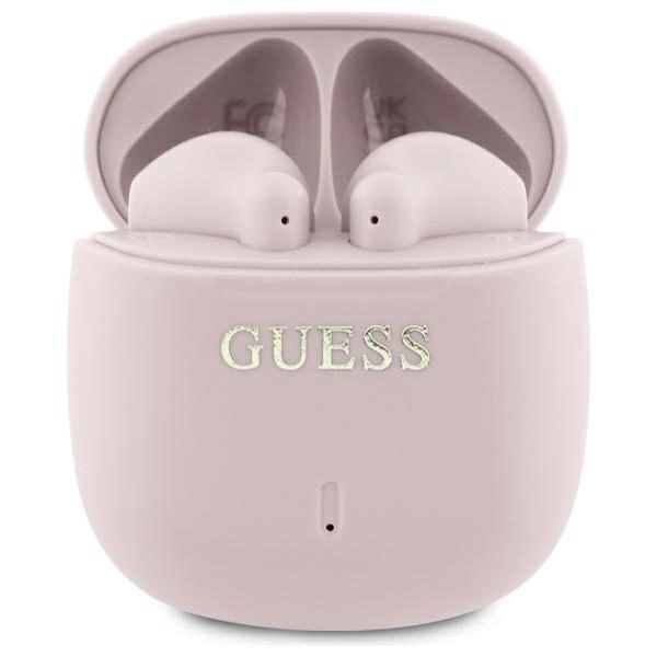 Guess Bluetooth headphones GUTWSJ14ESGP TWS + docking station pink/pink Printed Classic Logo