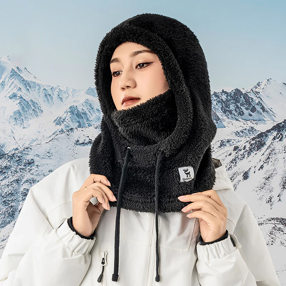 Qunature Arctic Velvet Ski Balaclava, Size M, Black