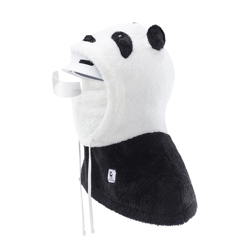 Qunature Panda Ski Balaclava, Size M, Black/White