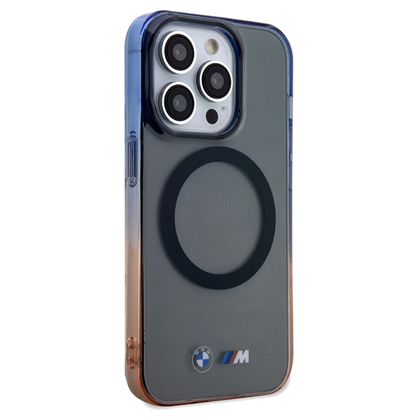 BMW iPhone 15 Pro Max Case Gradient Bumper MagSafe, Gray