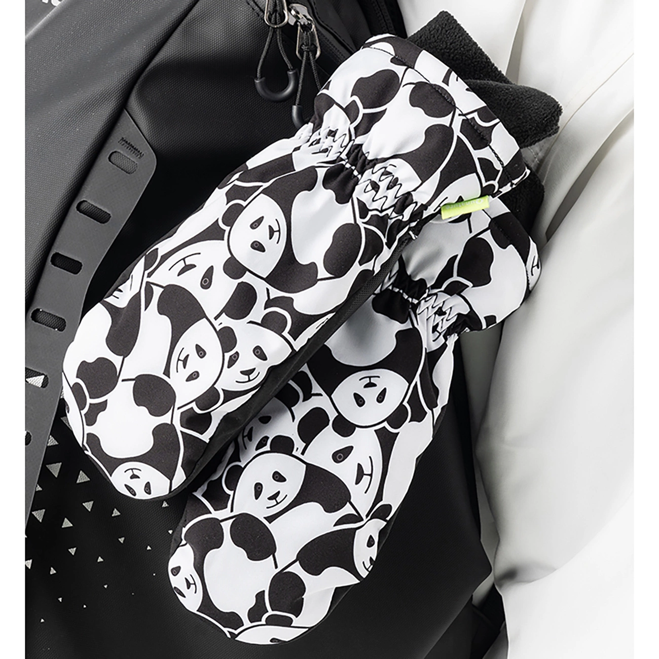 Qunature Panda Kids Ski Gloves, Size S - Black/White