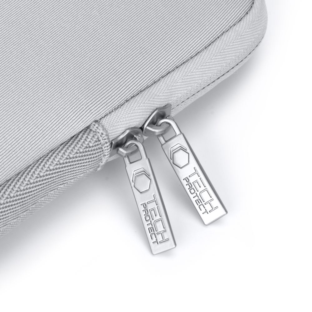 Tech-Protect Neoslim 13-14\" Laptop Bag with Accessory Pouch, Gray