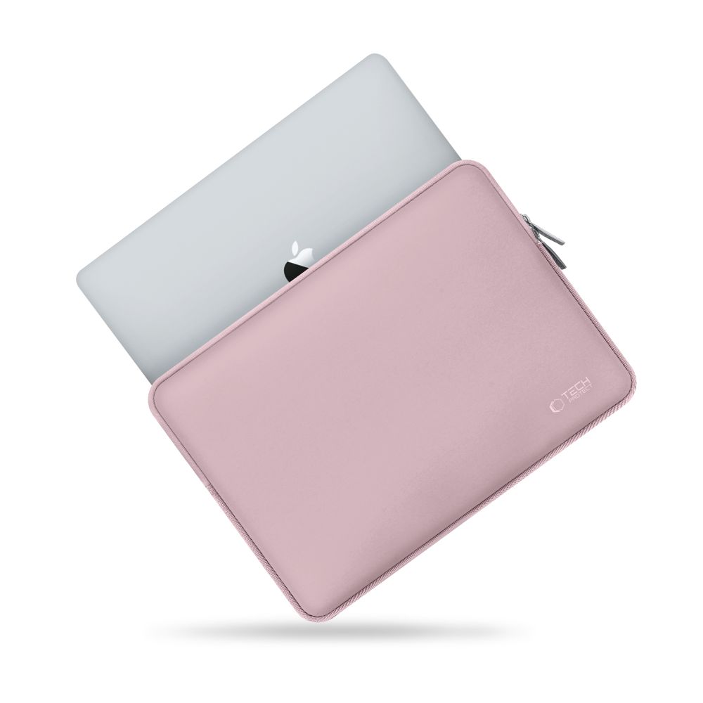 Tech-Protect Neoslim 15-16\" Laptop Bag with Accessory Pouch, Pink