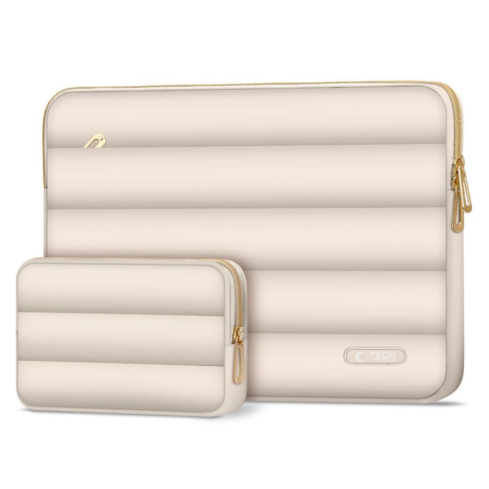 Tech-Protect Puffy 15-16 Laptop Bag, Beige