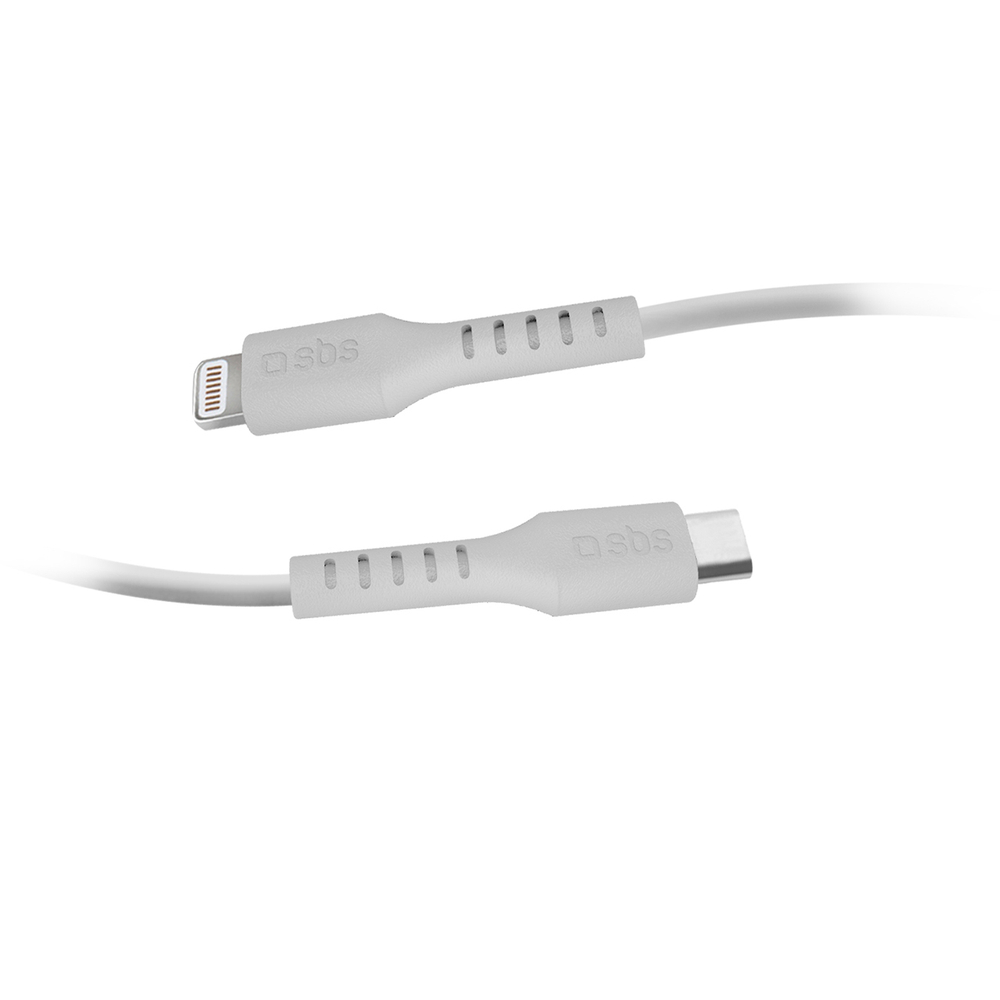 SBS USB-C uz Lightning kabelis MFi Certified, 1m, balts