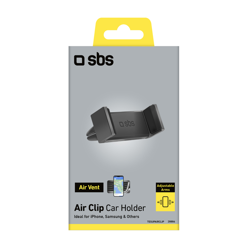 SBS TESUPAIRCLIP Smartphone Air Vent Car Holder, Black