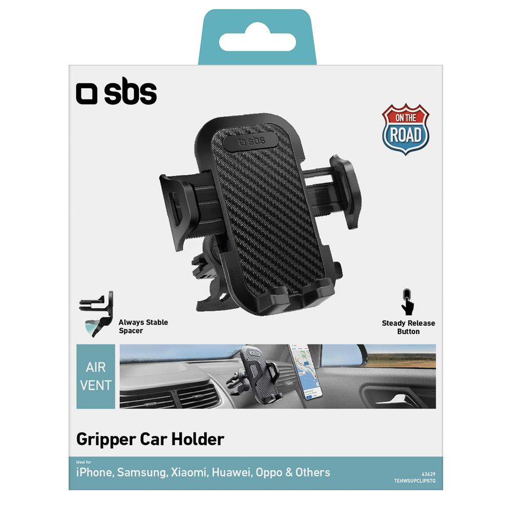 Sbs Smartphone Car Holder for Air Vent, Black