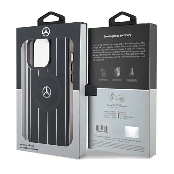 Apple iPhone 15 Pro Max 6.7\" Mercedes-Benz MagSafe Case Cover, Black