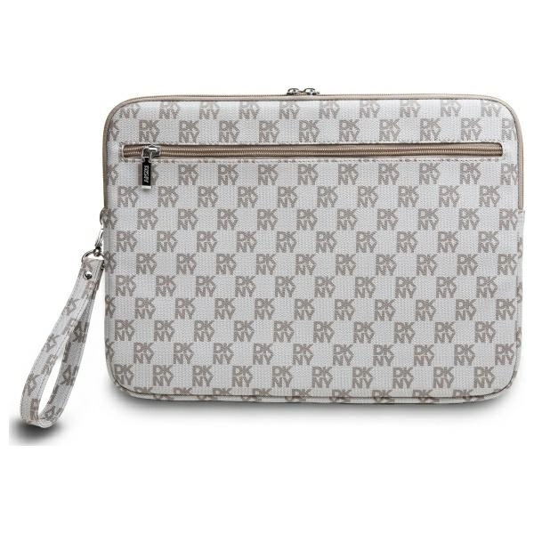 Чехол для ноутбука 14\" DKNY Checkered Pattern Printed Stripes, бежевый