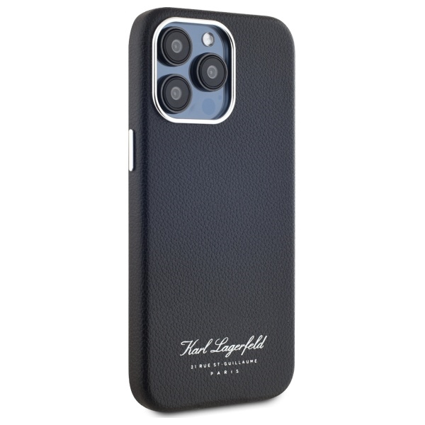 Apple iPhone 15 Pro Max 6.7\'\' Karl Lagerfeld Hotel RSG Case Cover, Black